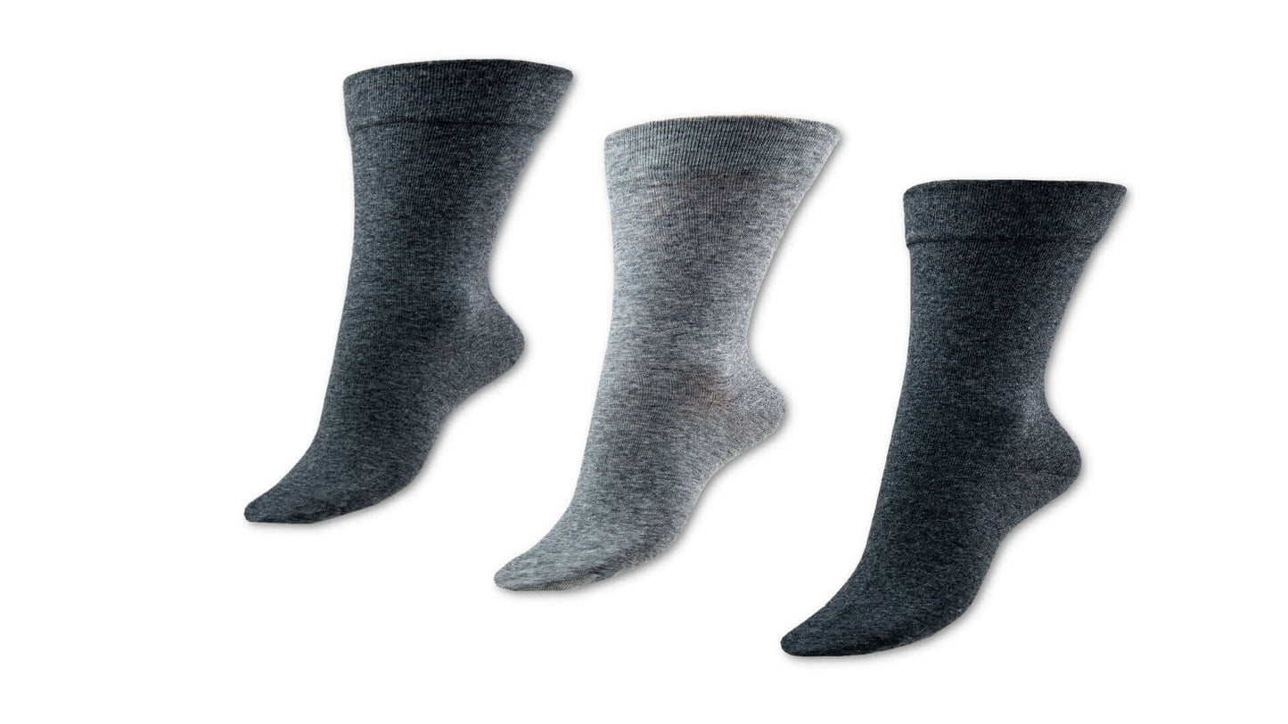 Gesundheitssocken | 6 Paar | Herren | Vitopia® Diabetikersocken | extra weiter Bund in Trichterform