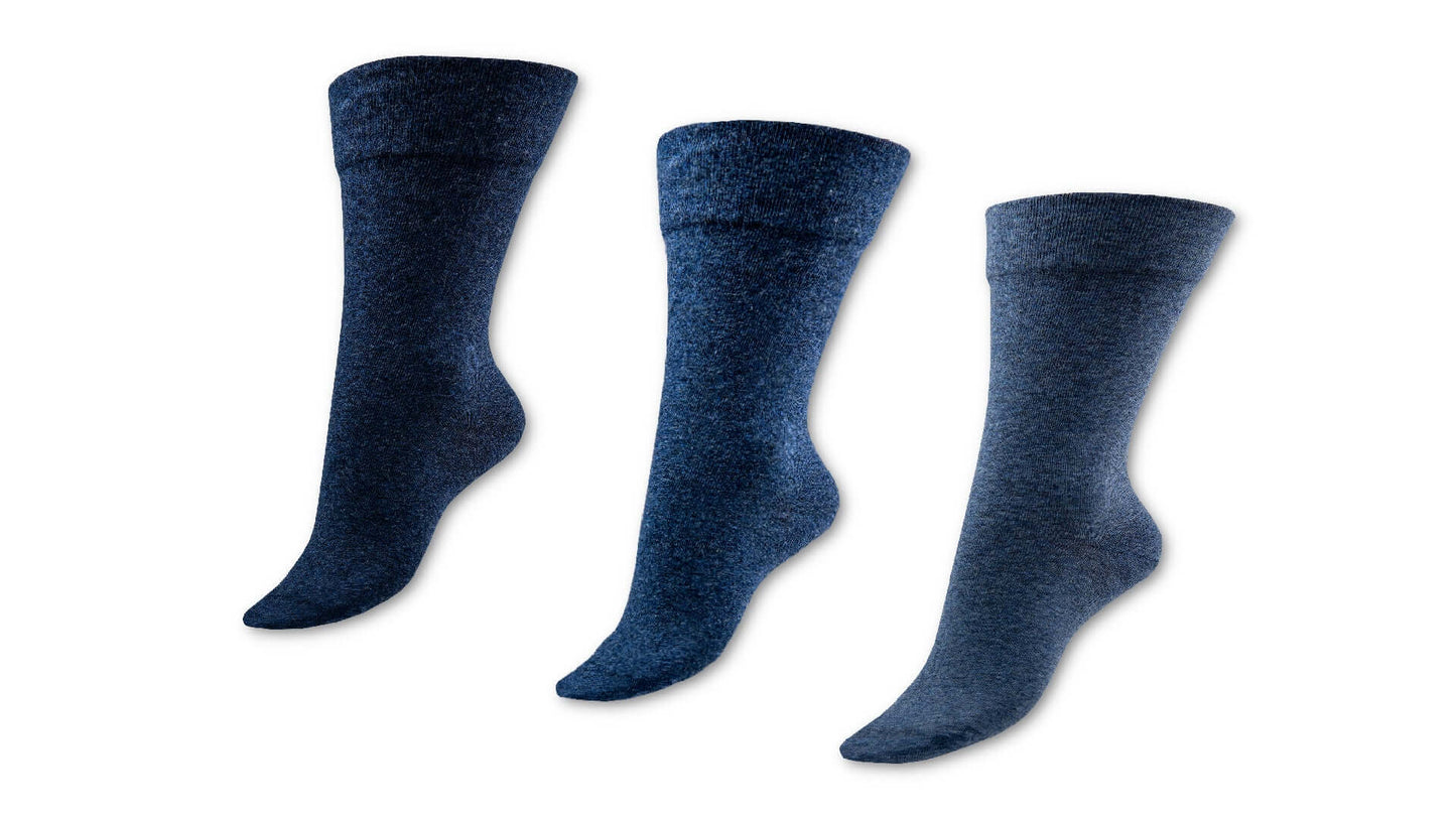 Gesundheitssocken | 6 Paar | Herren | Vitopia® Diabetikersocken | extra weiter Bund in Trichterform