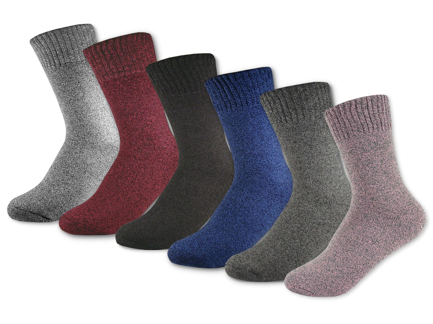 Winter-Socken | 4 Paar | Damen | extra dick und warm | Baumwolle