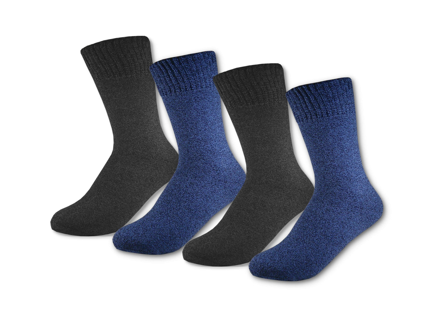 Winter-Socken | 4 Paar | Damen | extra dick und warm | Baumwolle