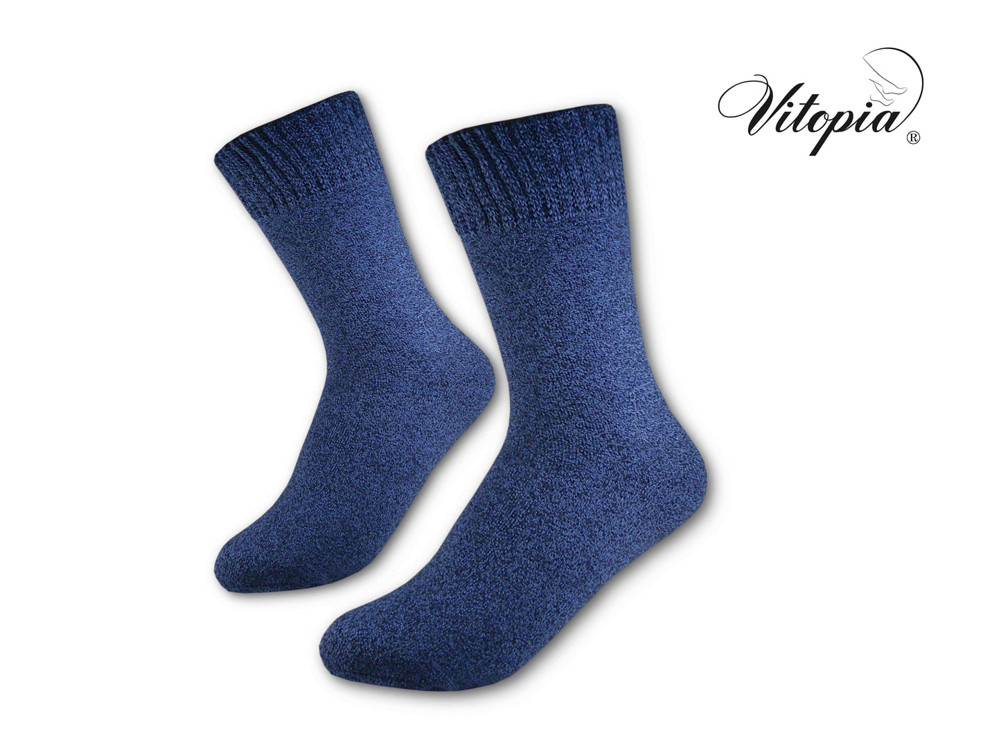 Vitopia® 4 Paar Herren Winter Socken extra dick + warm Baumwolle - Herren Diabetikersocken Gesundheitssocken Thermosocken - www.Socken-Center24.de