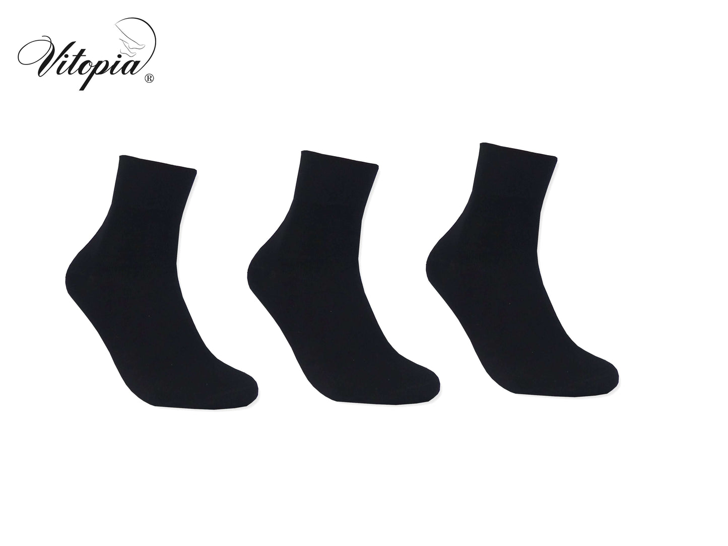 Vitopia® 6 Paar Herren Kurzsocken ohne Gummi Baumwolle Sneaker - Herren Kurzsocken Kurzschaft - www.Socken-Center24.de