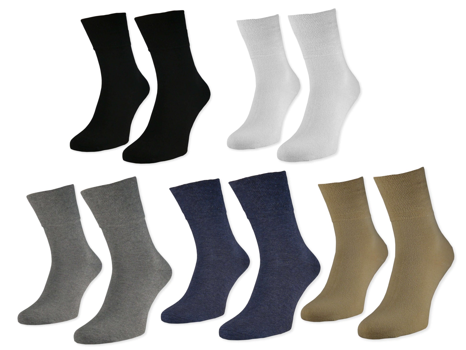 Diabetikersocken Damen | 6 Paar | Vitopia®| Gesundheitssocken ohne Gum –