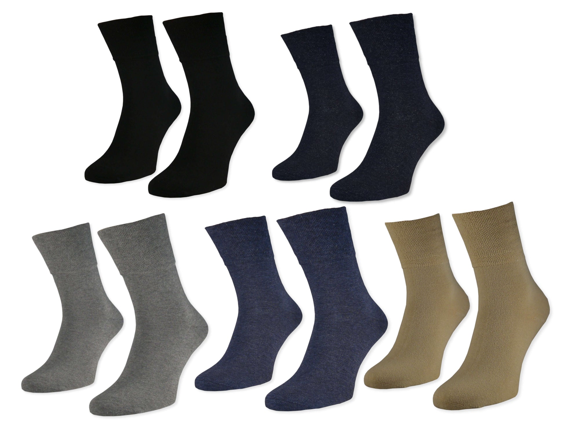 Diabetikersocken Herren | 6 Paar | Vitopia® | Gesundheitssocken ohne G –