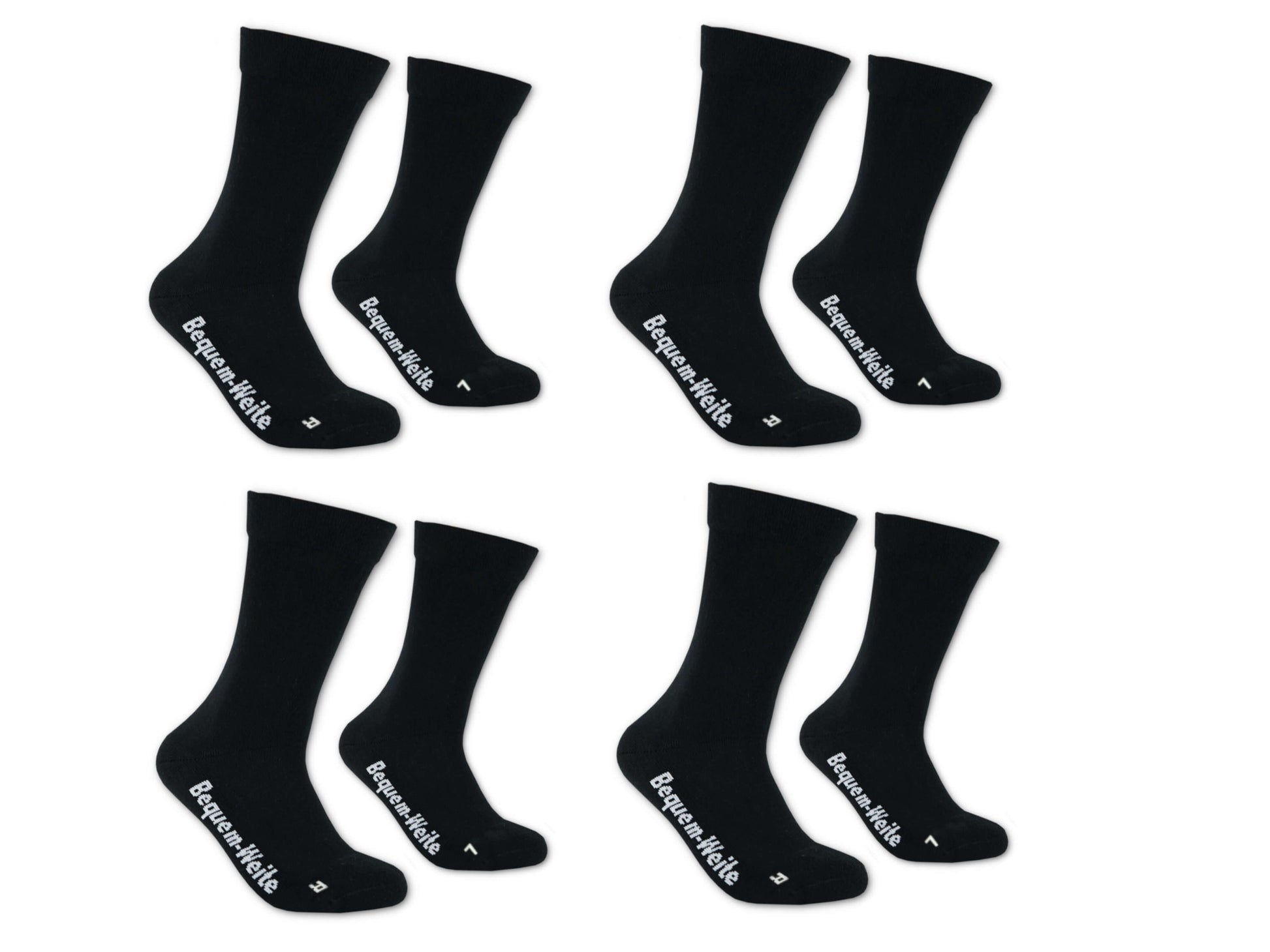 Gesundheitssocken mit ABS für Diabetiker-Socken ohne Gummi-Bund für Herren & Damen | Extra weiter Schaft in breiter Trichterform Venenfreundlich