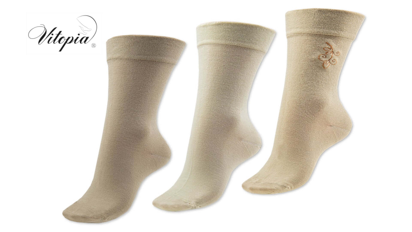 | | Paar Vitopia® Diabetiker-Socken Damen ohne Gesundheitssocken – 6 | G