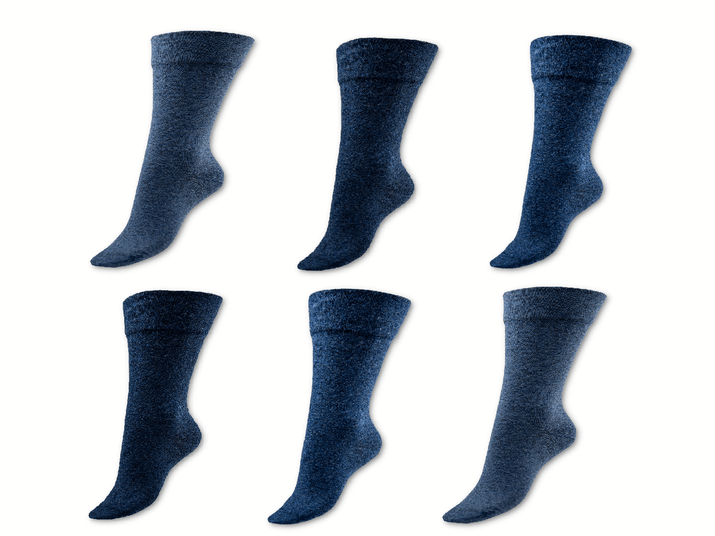 Gesundheitssocken | 6 Paar | Herren | Vitopia® Diabetikersocken | extra weiter Bund in Trichterform