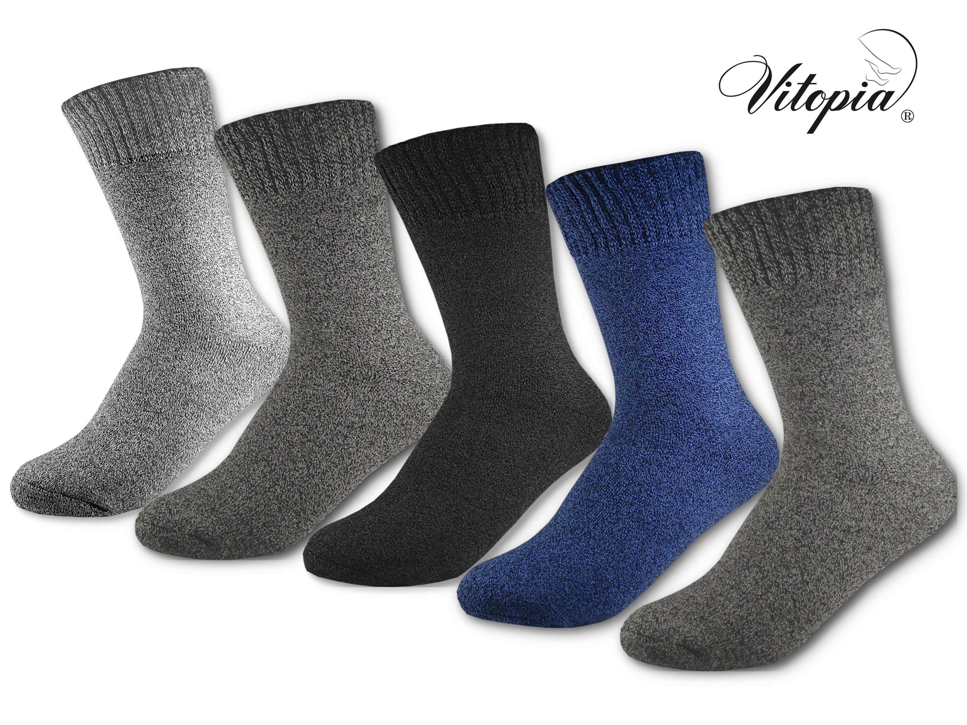 Warme Herren Thermo-Socken dicke Wintersocken für die Arbeit oder Sport. Wärmendes Vollfrottee robust und formstabil.