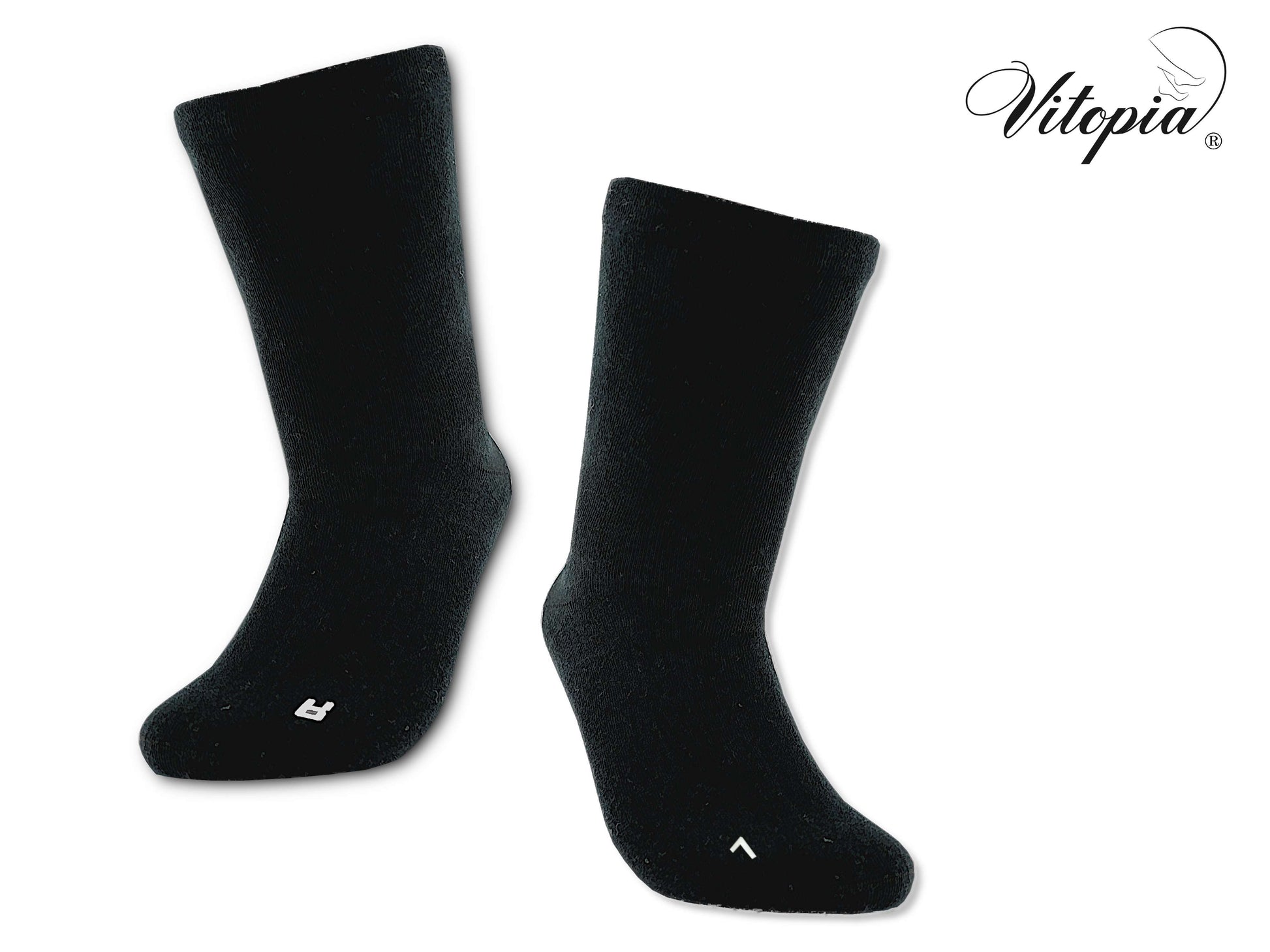 Vitopia® 4 Paar Gesundheitssocken für Diabetiker-Socken ohne Gummi-Bund für Herren & Damen - Herren Diabetikersocken Gesundheitssocken - www.Socken-Center24.de