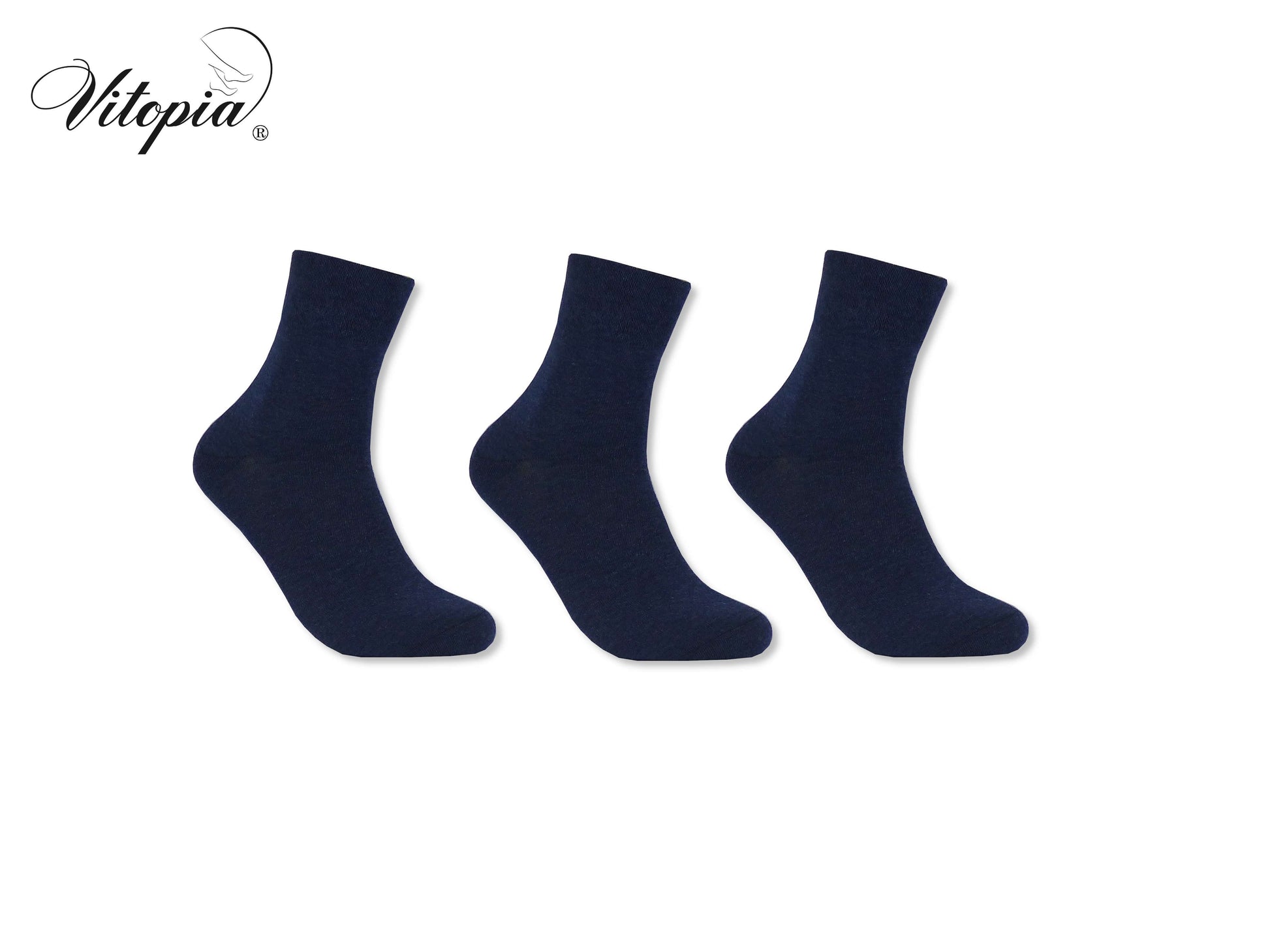 Vitopia® 6 Paar Herren Kurzsocken ohne Gummi Baumwolle Sneaker - Herren Kurzsocken Kurzschaft - www.Socken-Center24.de